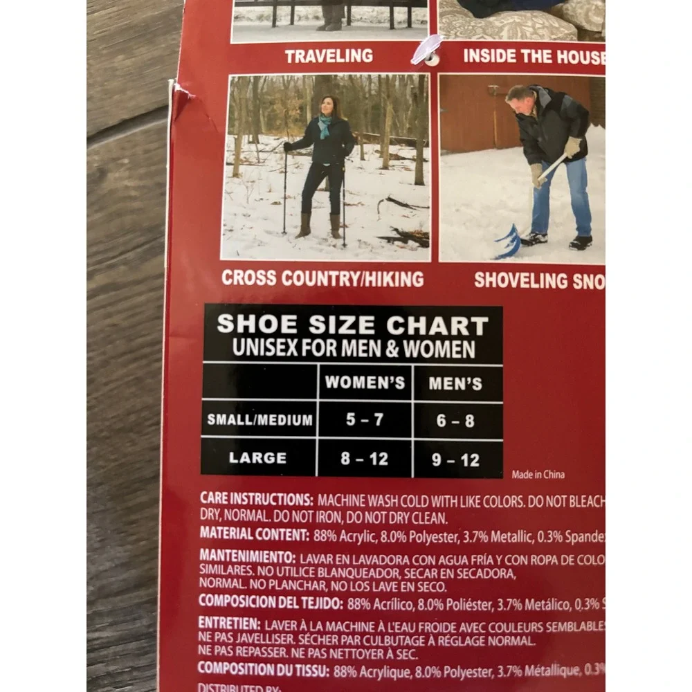 35 Degree Below Thermal‎ Insulated Socks - Small/Medium - NEW in package